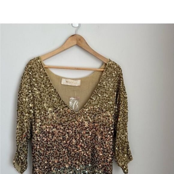 Jen’s Pirate X Booty Free People Sequin Dress Blogger Favorite Small Ombre Shine - Picture 6 of 12